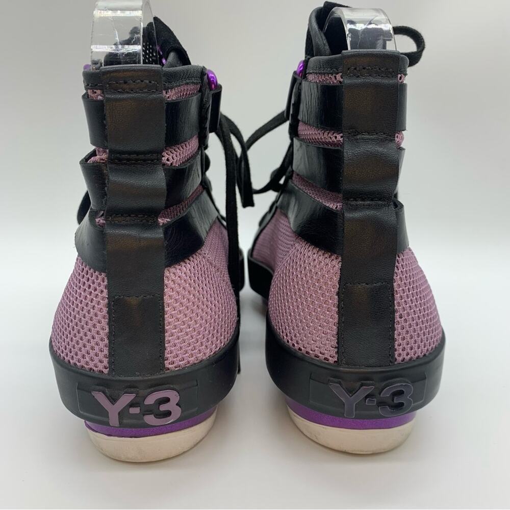 Yohji Yamamoto x Adidas Womens Y-3 High Top Mesh/Suede Point Toe Sneakers Size 6 - Picture 9 of 14